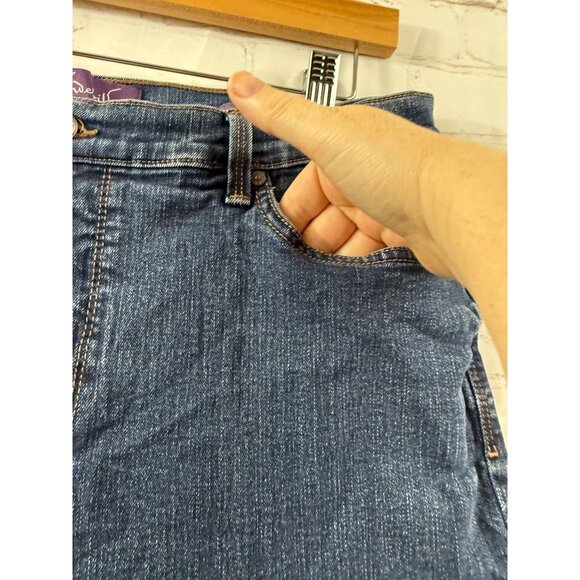 Gloria Vanderbilt Amanda Jeans Womens Plus Size 16 Straight Leg High Waisted - Picture 4 of 7